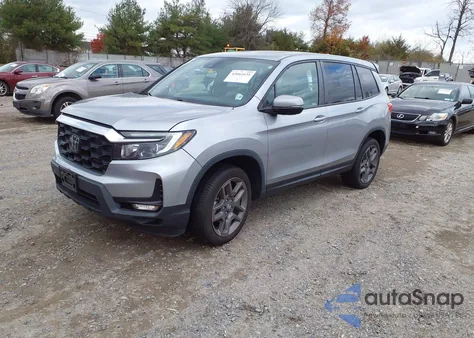 2022 Honda Passport Awd Ex-L from USA, damaged, VIN 5FNYF8H57NB022456